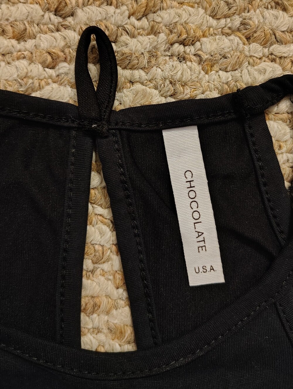 Black High-Neck Racerback Top - Picture 4 of 5